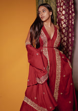 Cargar imagen en el visor de la galería, Vestido Amatista Bordado Burdeo