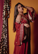 Cargar imagen en el visor de la galería, Vestido Amatista Bordado Burdeo