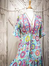 Cargar imagen en el visor de la galería, Vestido Jazmin Corto Acqua (S-M)