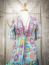 Cargar imagen en el visor de la galería, Vestido Jazmin Corto Acqua (S-M)