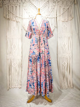 Cargar imagen en el visor de la galería, Vestido Jazmín Corto Azulado (S-M)