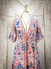 Cargar imagen en el visor de la galería, Vestido Jazmín Corto Azulado (S-M)