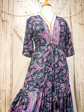 Cargar imagen en el visor de la galería, Vestido Jazmín Corto Mehendi (S-M)