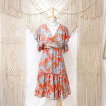 Cargar imagen en el visor de la galería, Vestido Midi Print Salmon, M-L
