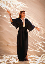 Cargar imagen en el visor de la galería, Kaftan Sarah Negro (S-L)
