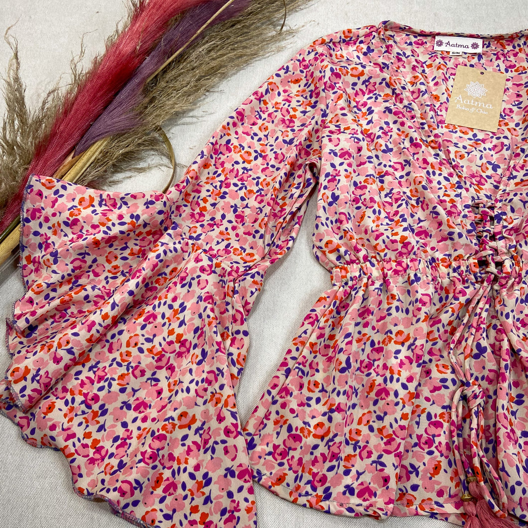 Blusa Gitana Floral (S-M)