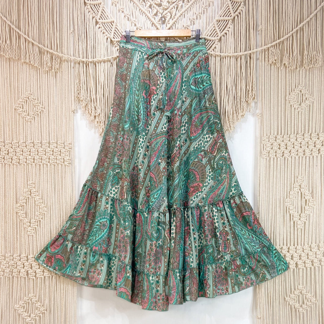 Pollera Boho Turquesa (M-L)
