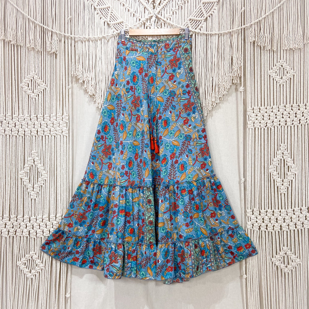Pollera Boho Azulada (S-M)