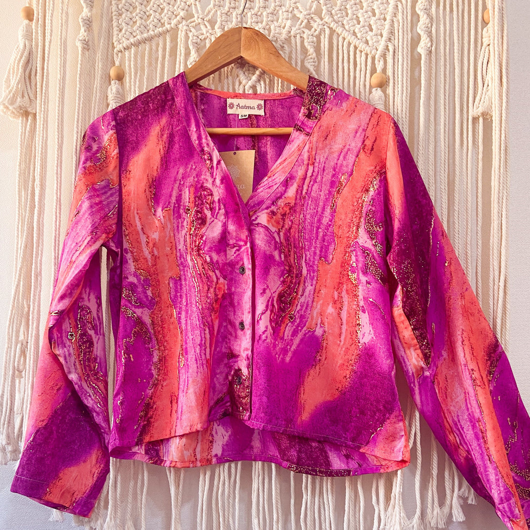 Blusa Luz Fucsia Gold