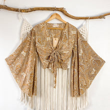 Cargar imagen en el visor de la galería, Top Kimono Mehendi Gold (estándar)
