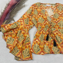 Cargar imagen en el visor de la galería, Blusa Gitana Orange (S-M)
