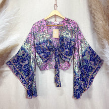Cargar imagen en el visor de la galería, Top Kimono Blue-Pink

