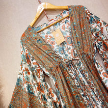 Cargar imagen en el visor de la galería, Kimono Kaftan Anaranjado
