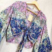 Cargar imagen en el visor de la galería, Top Kimono Blue-Pink
