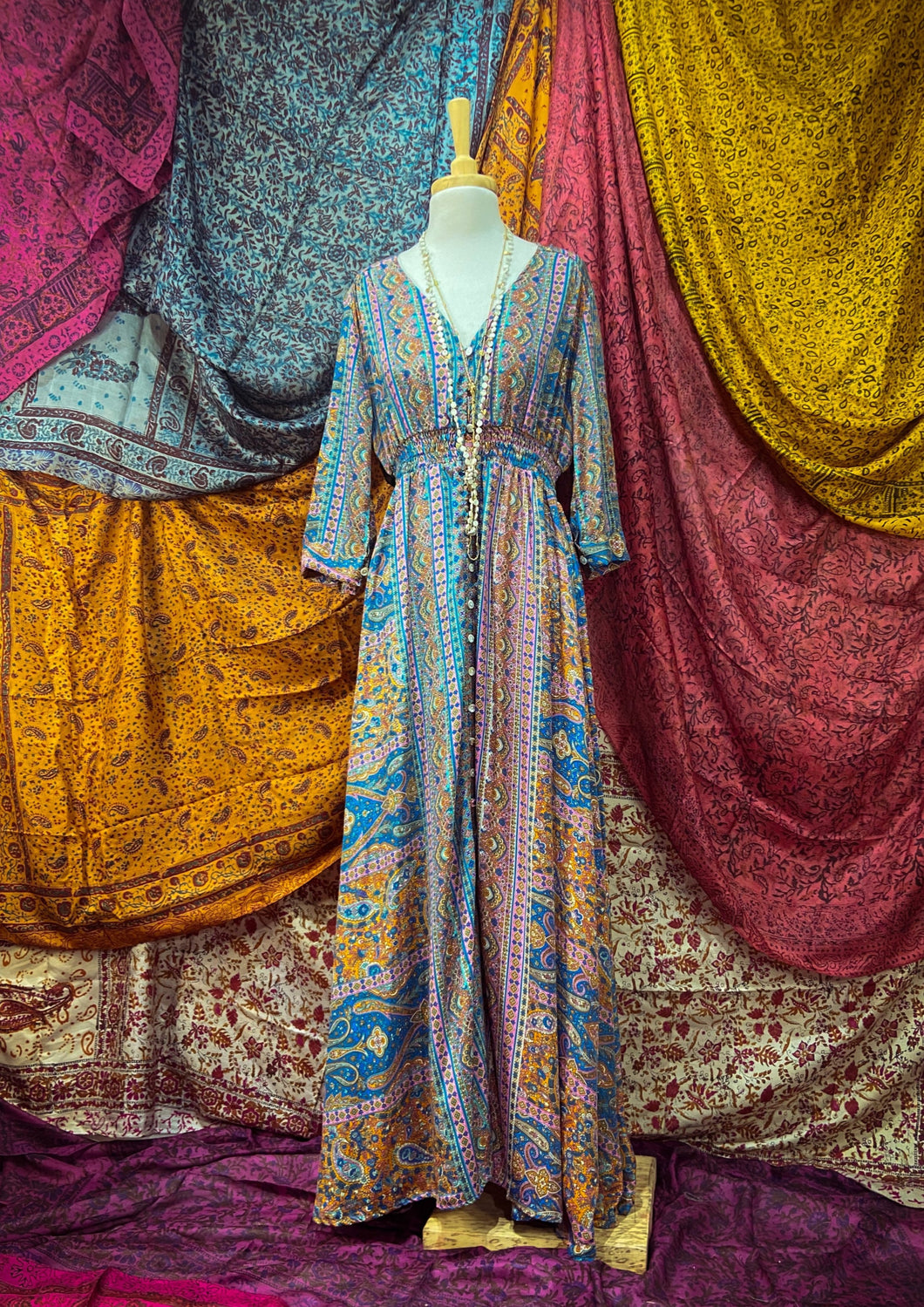 Vestido Jane Azul (M-L)