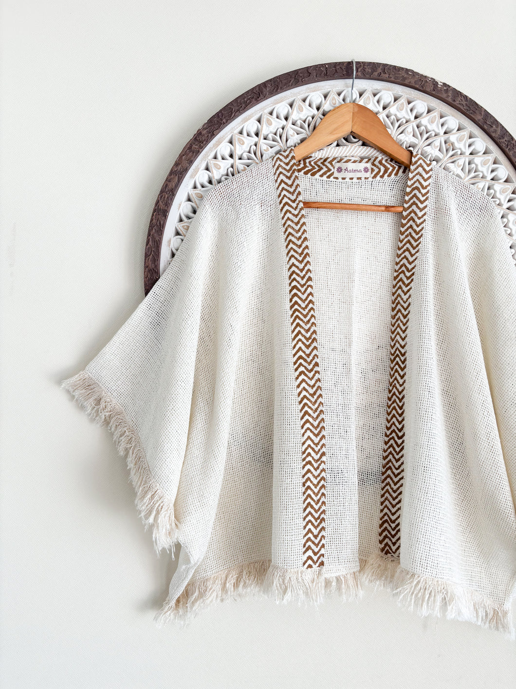 Tapado Hilo Block Print Crudo