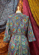 Cargar imagen en el visor de la galería, Vestido Jane Turquesa Fucsia (M)
