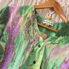 Cargar imagen en el visor de la galería, Blusa Luz Green Mármol

