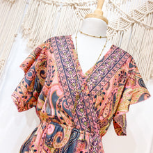 Cargar imagen en el visor de la galería, Vestido Midi Rosa Gris, M-L
