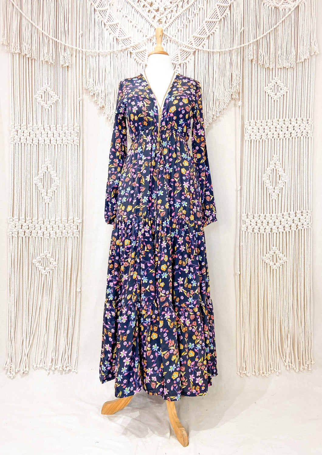 Vestido Jazmín Black Garden