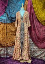 Cargar imagen en el visor de la galería, Vestido Jane Damasco Gris (M)
