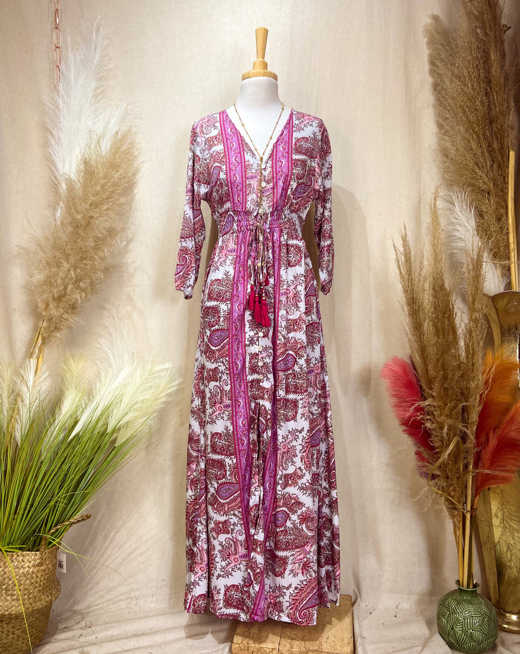 Vestido Jane Rosa