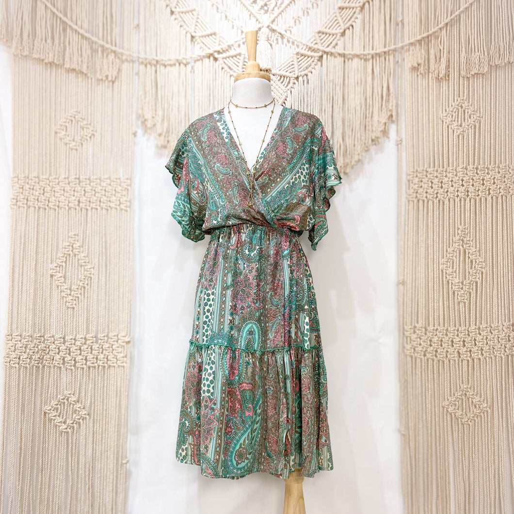 Vestido Midi Turquesa, M-L