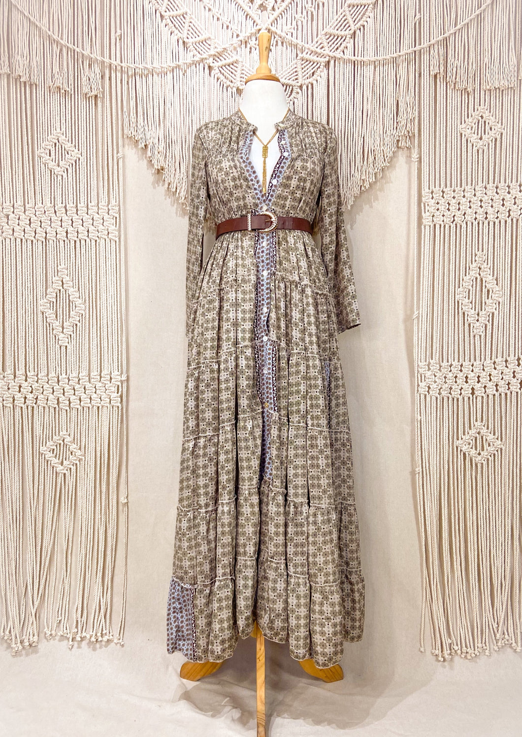 Vestido Alma Olivo (S-M)