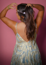 Cargar imagen en el visor de la galería, Vestido Magnolias Turquesa
