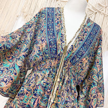 Cargar imagen en el visor de la galería, Vestido Anís corto Azul (S-M)
