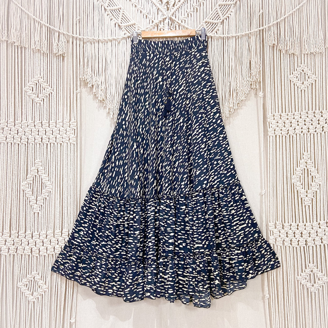 Pollera Boho Black Print (M-L)
