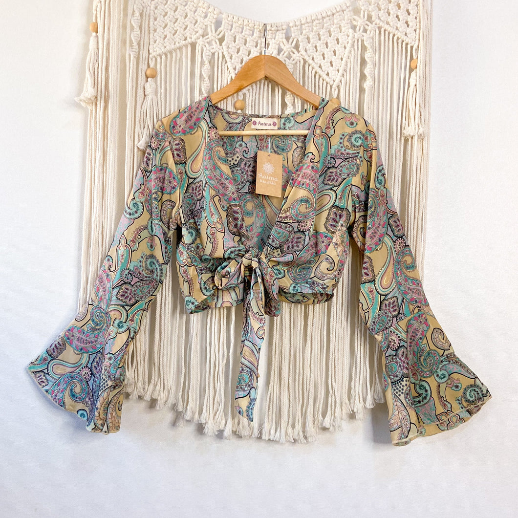 Top Amalia Turquesa Pastel (estándar)