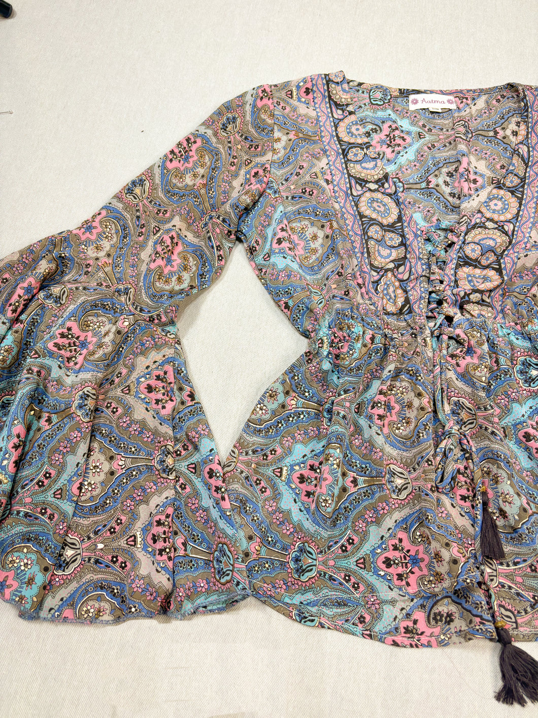 Blusa Gitana Rosa Pastel (M-L)