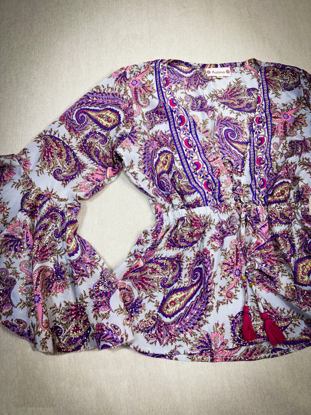 Blusa Gitana Mora (M-L)
