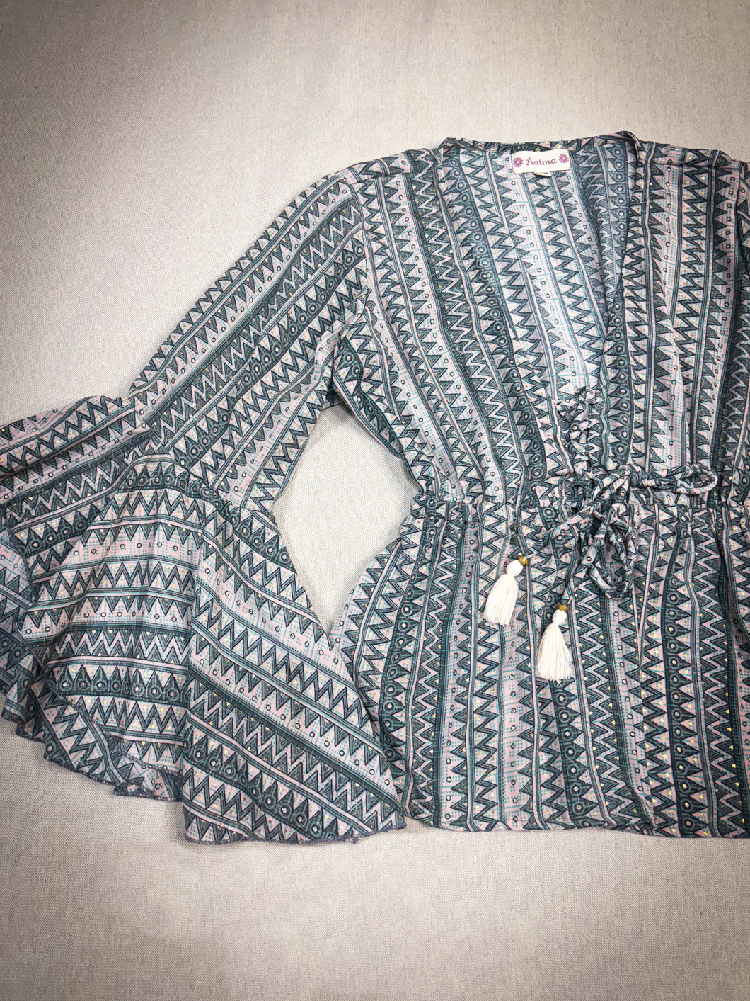 Blusa Gitana Verde (M-L)