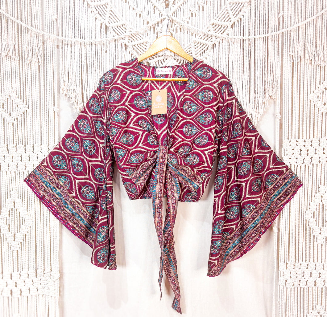Top Kimono Burdeo (estándar)