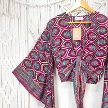 Cargar imagen en el visor de la galería, Top Kimono Burdeo (estándar)
