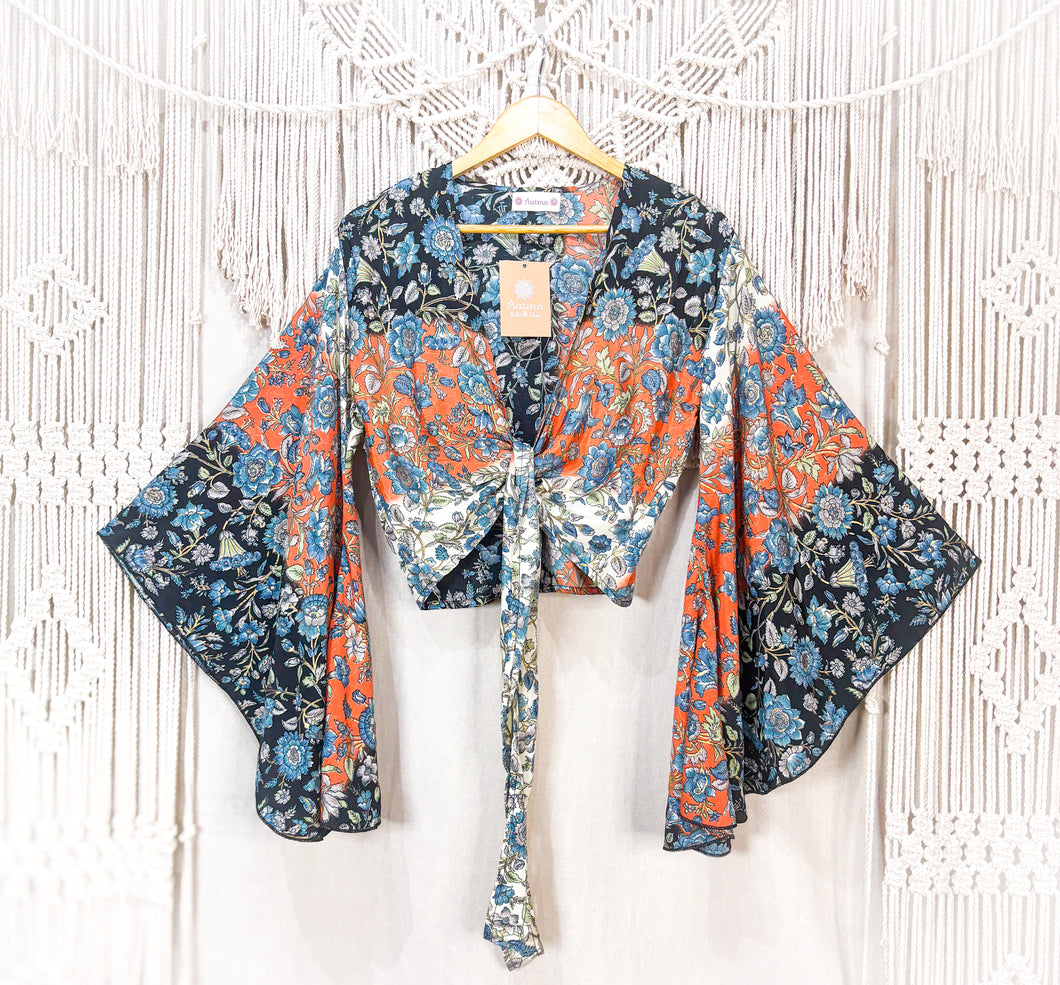 Top Kimono Orange Black (estándar)