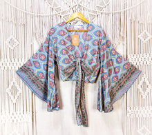 Cargar imagen en el visor de la galería, Top Kimono Azulado (estándar)

