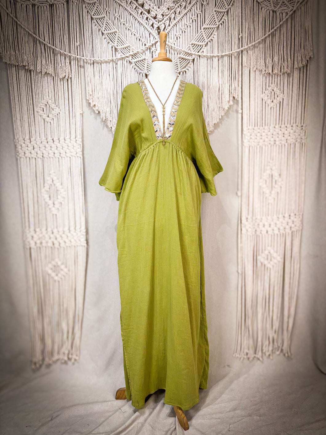 Kaftan Sarah Pistacho (S-L)