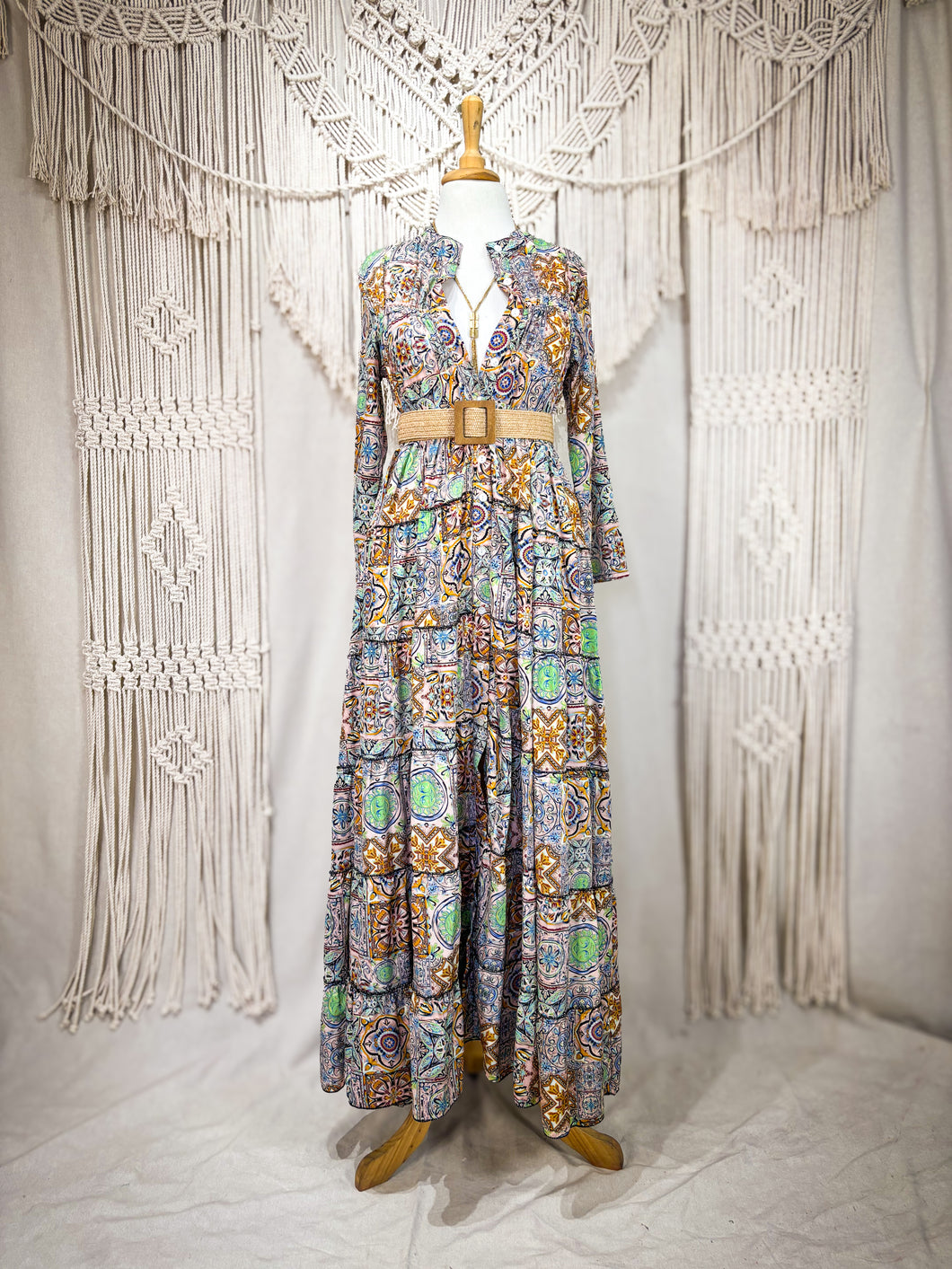 Vestido Alma Geométrico (M-L)