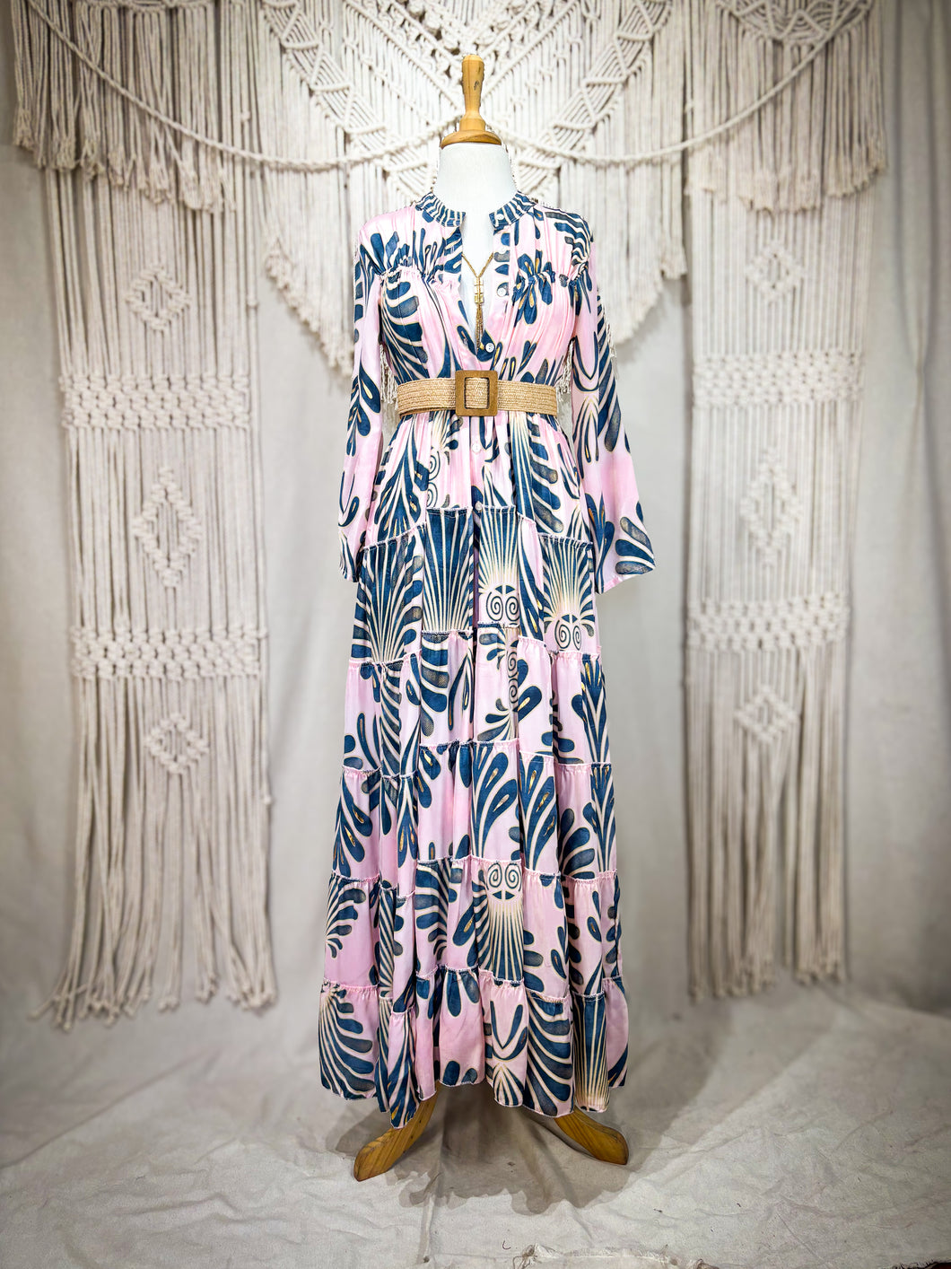 Vestido Alma Pink Gray (M-L)