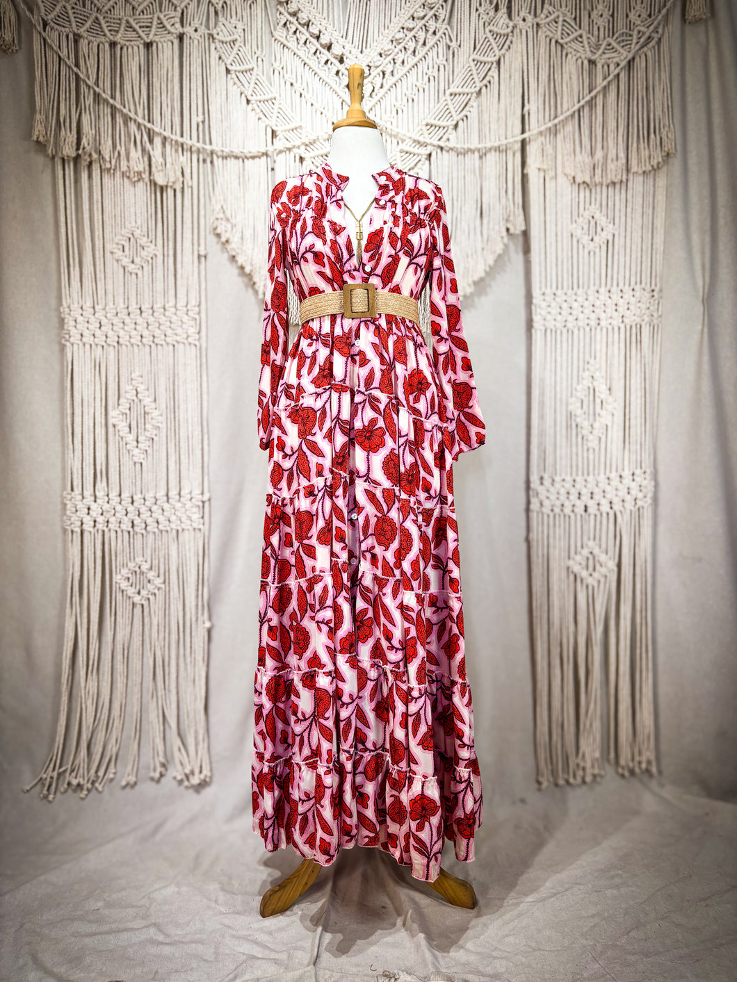 Vestido Alma Roses (S-M)