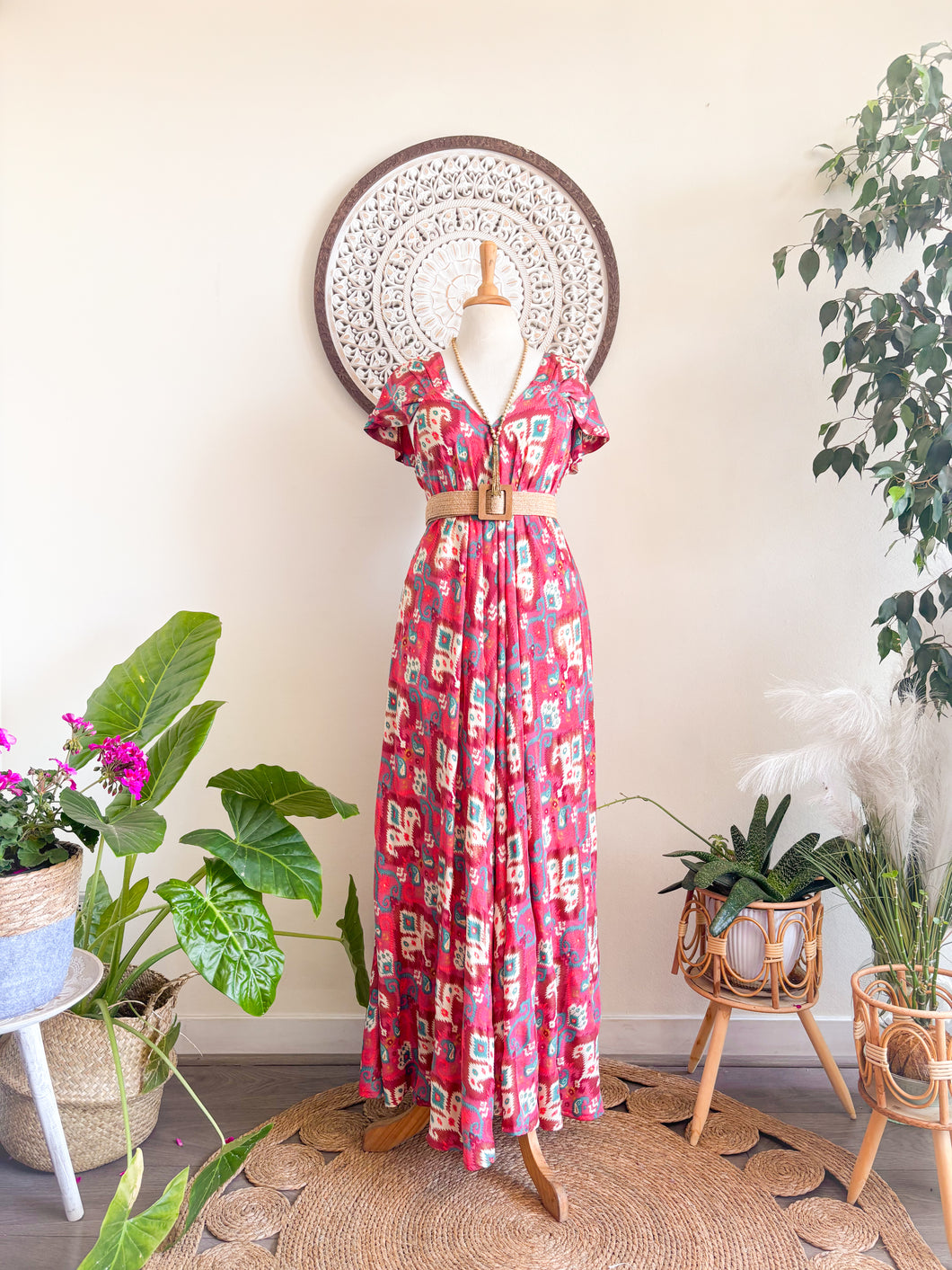 Vestido Ananda Coral (S-M)