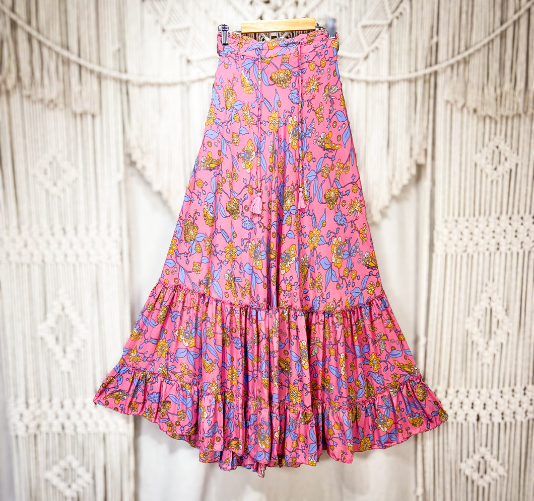 Pollera Boho Pink Coral (M-L)