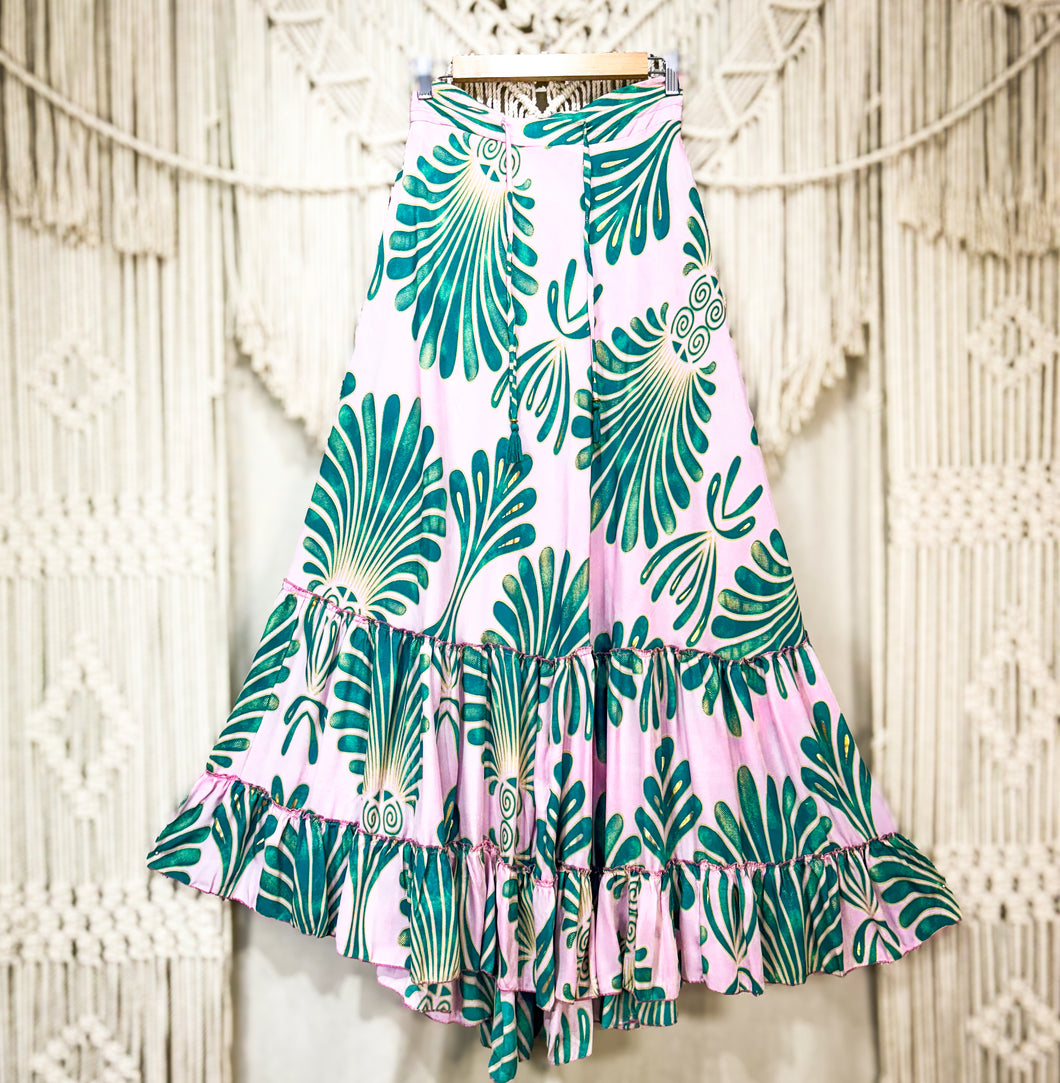 Pollera Boho Rosa (M-L)
