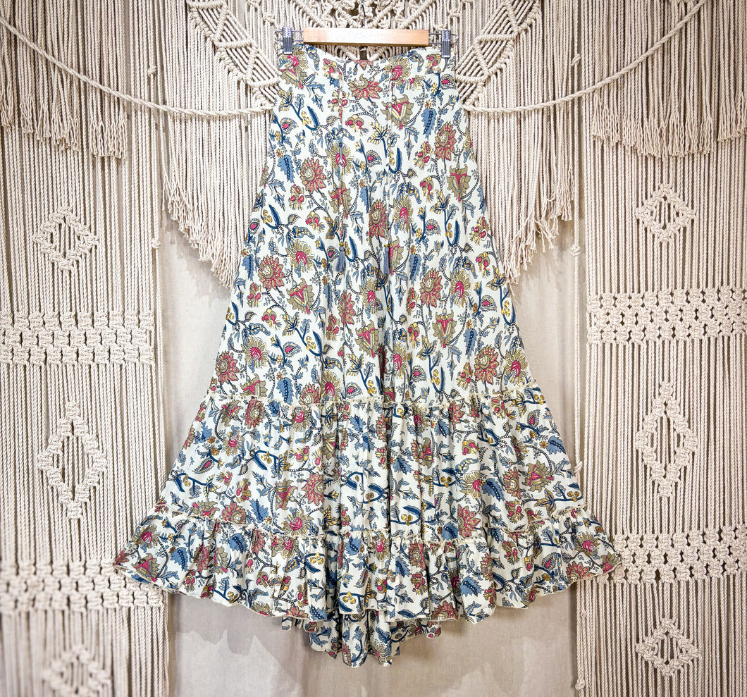 Pollera Boho Flores (M-L)