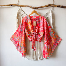 Cargar imagen en el visor de la galería, Top Kimono Coral
