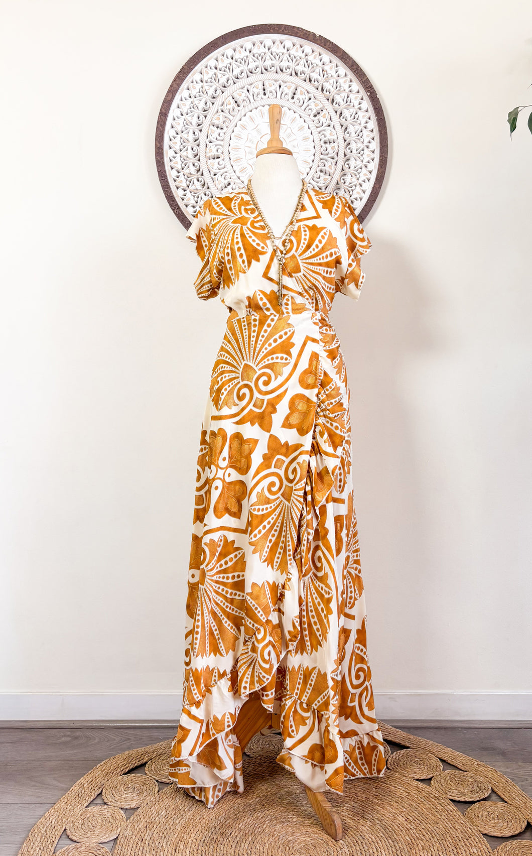 Vestido Tiana Gold (S-M)