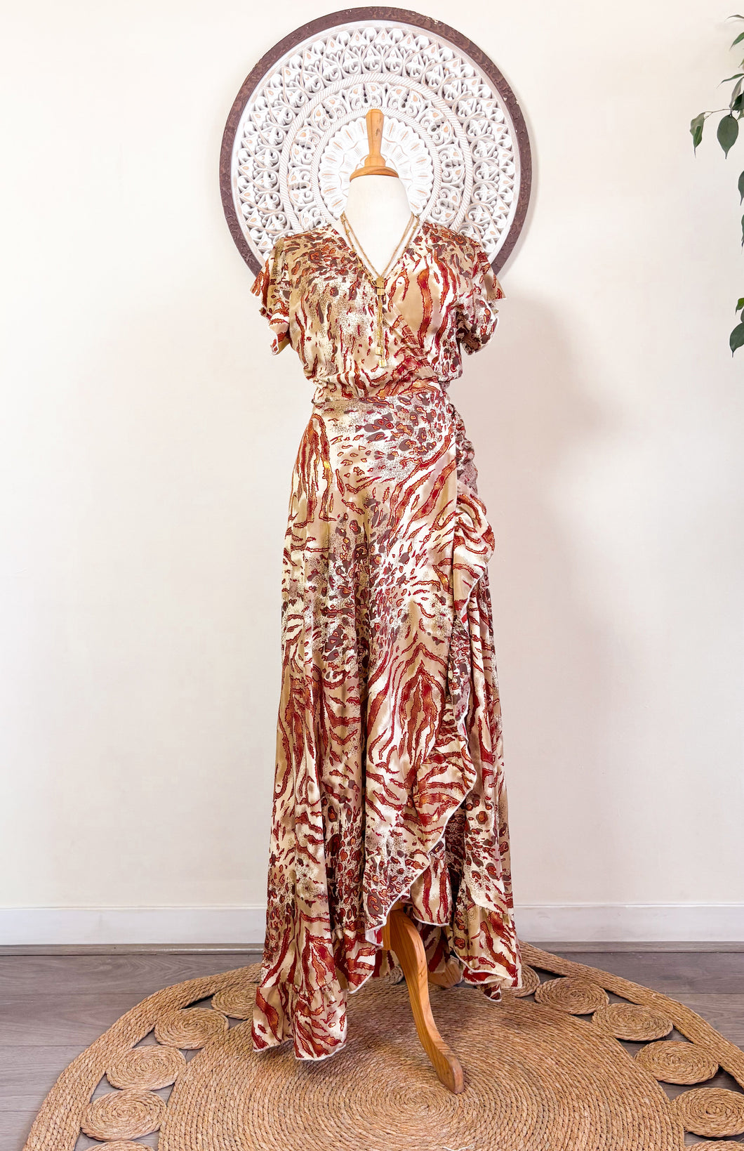 Vestido Tiana Red Print (S-M)